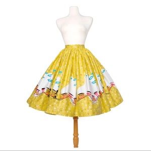 PinupGirl Clothing Jenny skirt Mary Blair 🚂 print